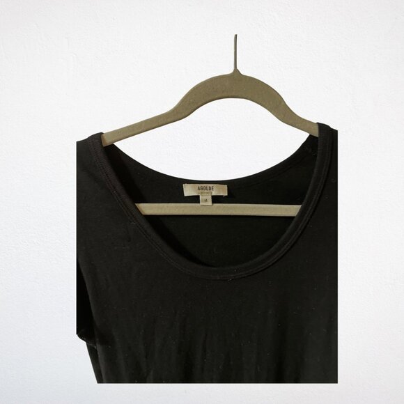 Agolde Black Scoop Neck Short Sleeve Body Suit - Picture 3 of 3